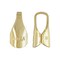 JewelrySupply Gold Filled End Caps - Professional Jewelry Connectors for Necklaces & Bracelets (old by the Pair)